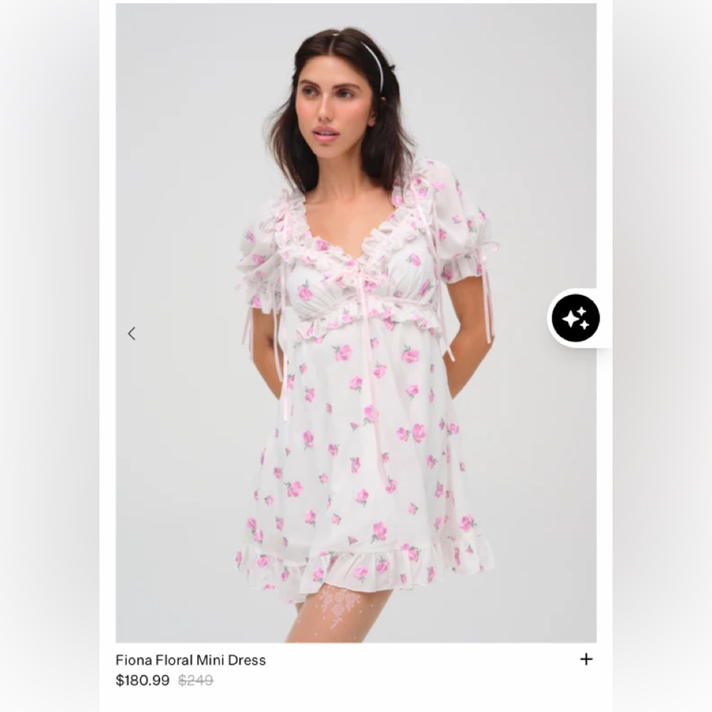 For Love And Lemons Fiona Floral Mini Dress